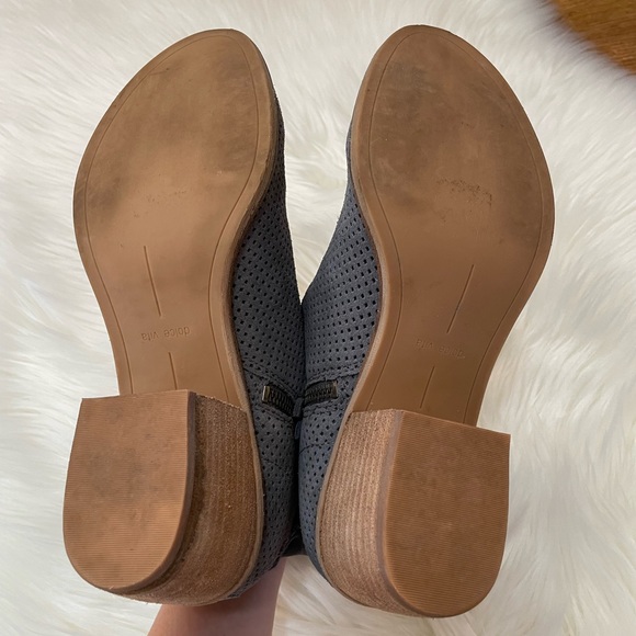 Dolce Vita Sansa Perforated Zip Bootie Suede In Grey Size 7.5 - Picture 5 of 14